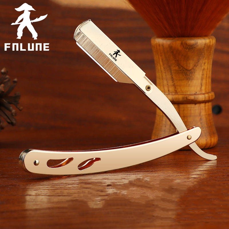 Straight Razor Safety - FnLune Męska Prosta Maszynka Fryzjerska do