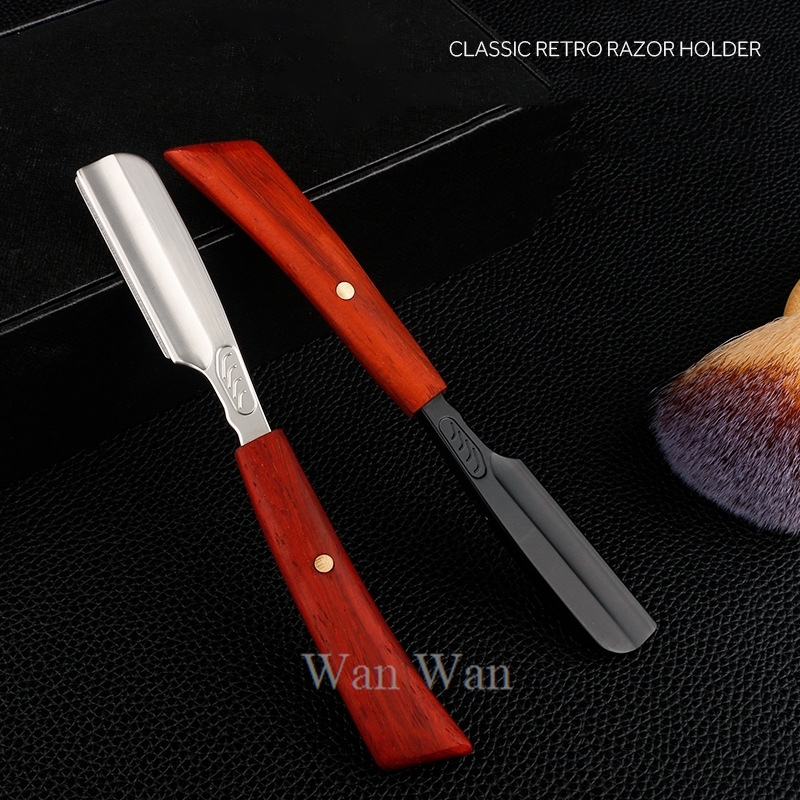 Straight Razor Safety - Drewniana trymer do brody Retro ręczna
