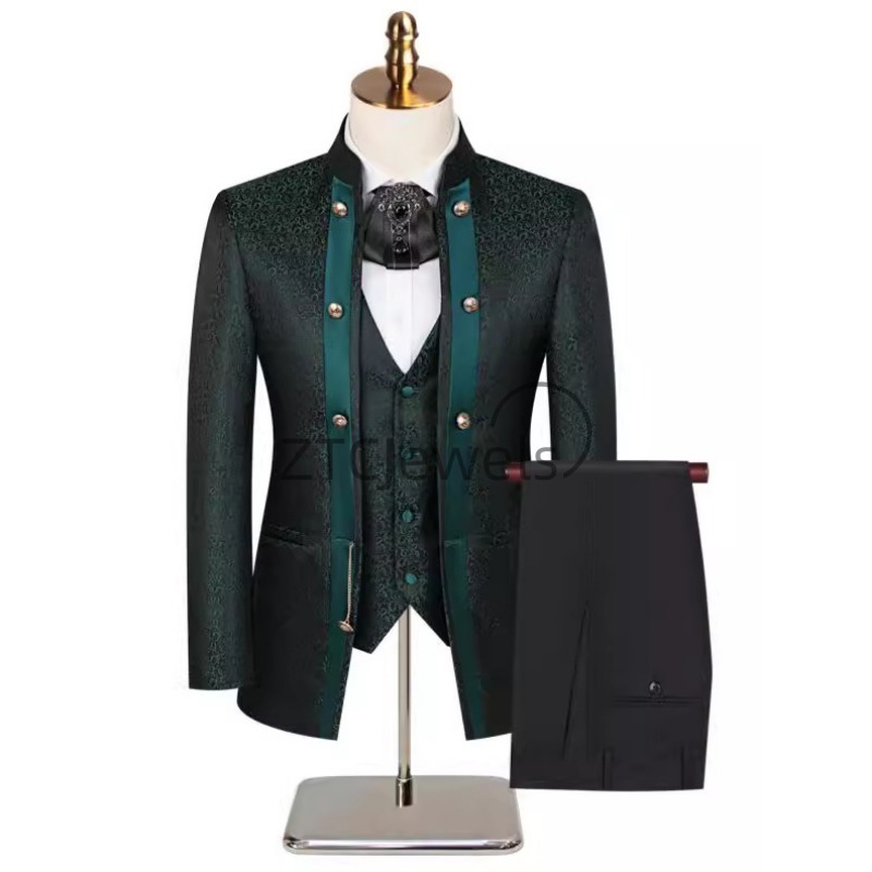 Men'S Grooming For Wedding - Męski garnitur w nowym chińskim stylu