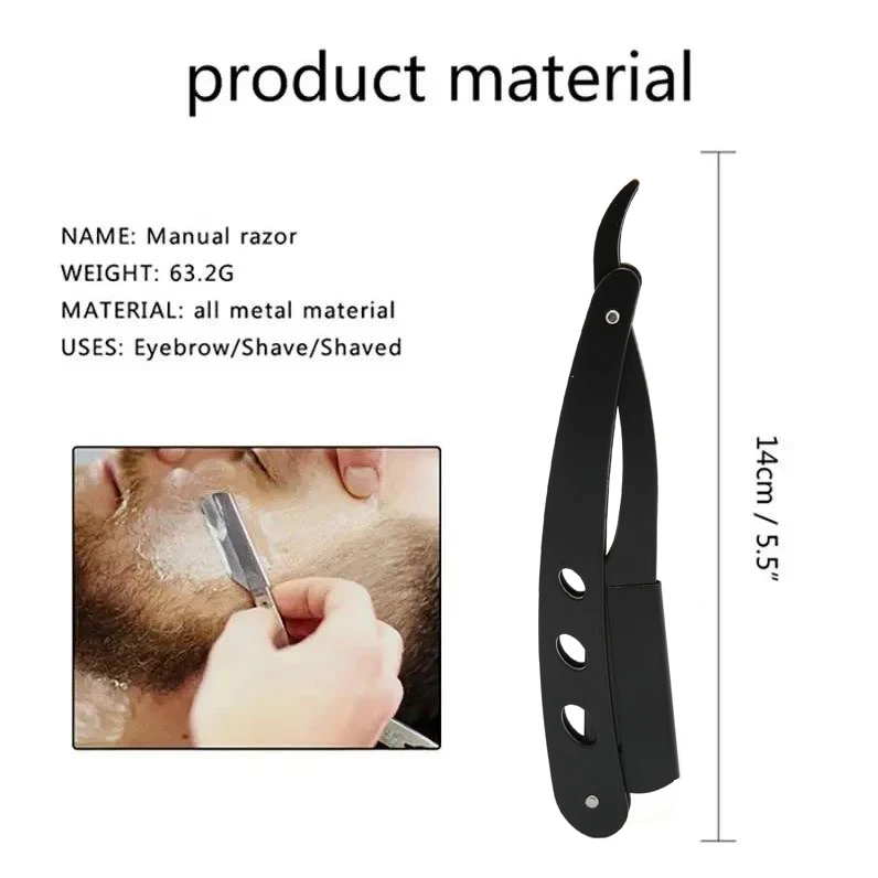 Straight Razor Safety - Męska brzytwa do golenia ze stali