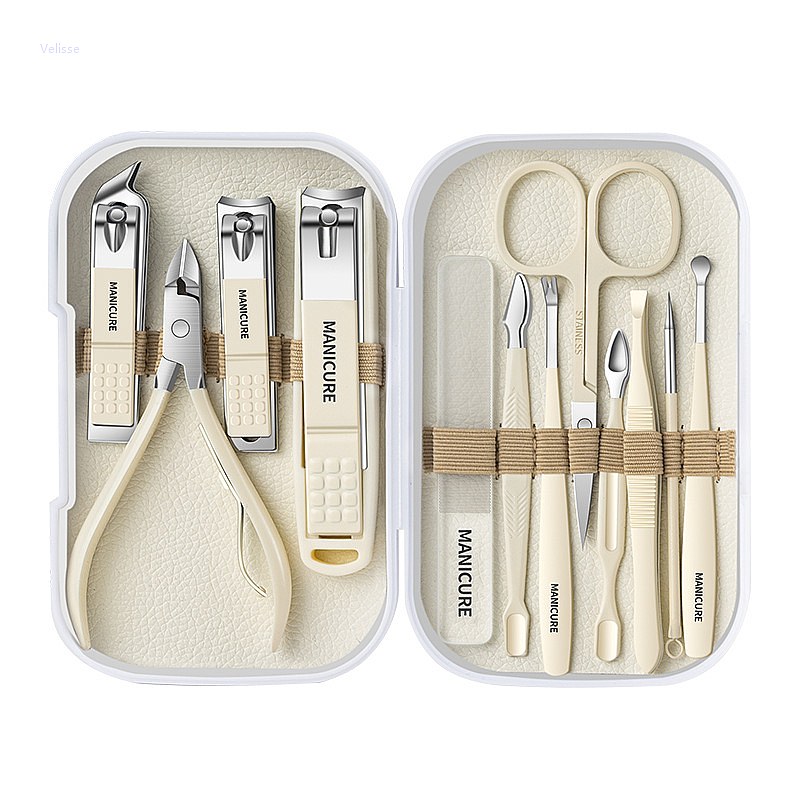 Mens Grooming Kit Gift Set - 12-częściowy Zestaw Kompletnych Narzędzi do Manicure