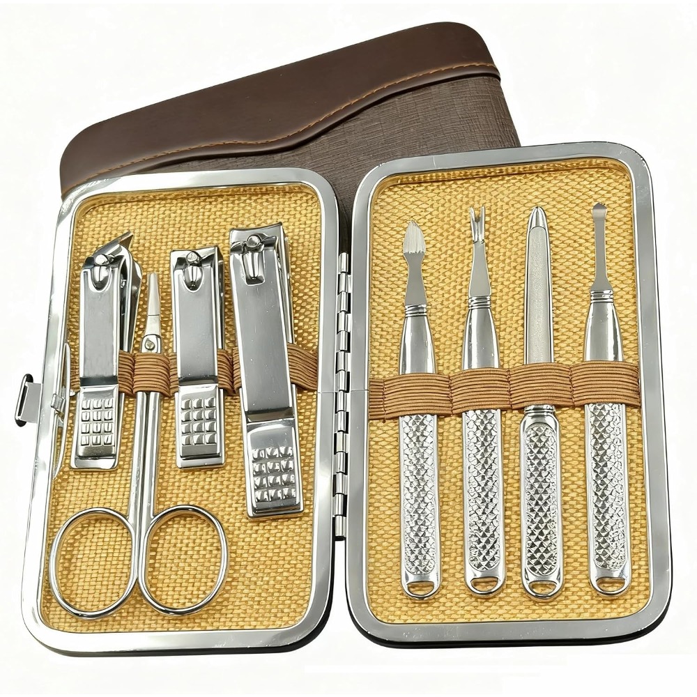 Mens Grooming Kit Gift Set - Profesjonalny zestaw do manicure i pedicure