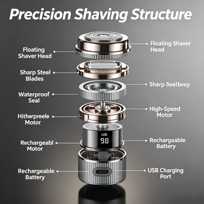 2026 Mini Elektryczna Golarka  – Men'S Grooming Razor Kit recenzja i cena